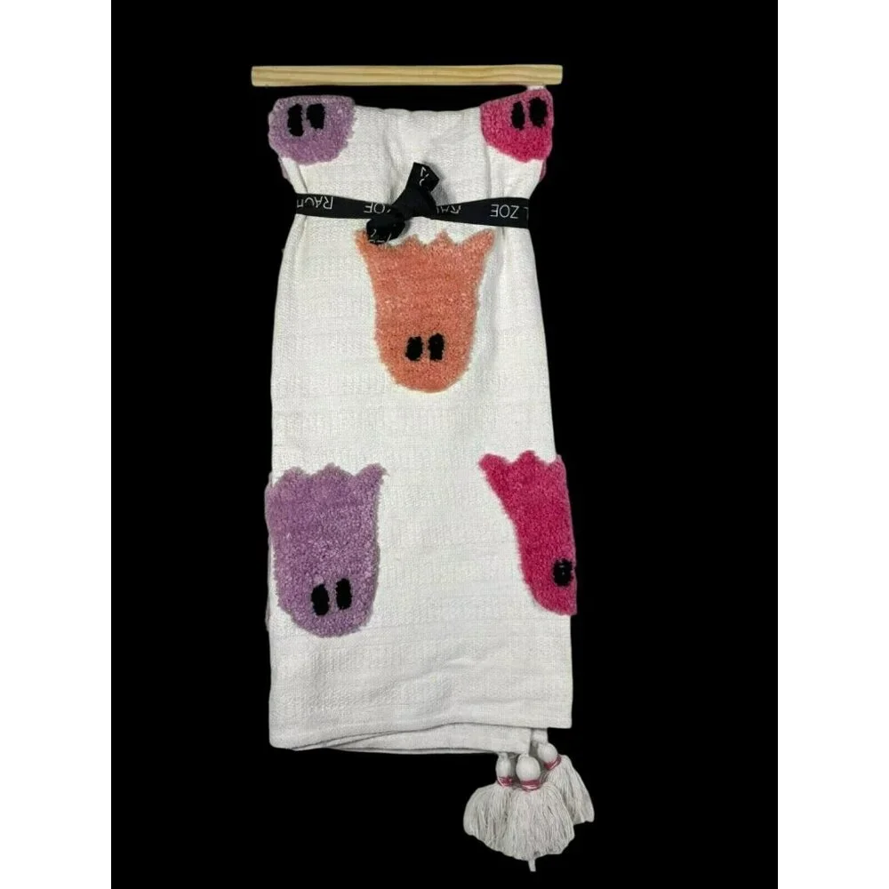 Rachel Zoe Decorative Throw Blanket GHOSTS 50 x 60